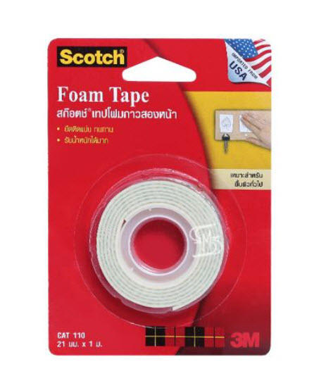 เทปโฟม 3M 21mm.X 3M