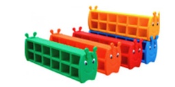 [SPO-1044] ชั้นวางรองเท้าหนอนยิ้ม 26x123x38 ซม. 