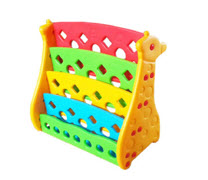 [SPO-1076] ชั้นวางหนังสือยีราฟ (คละสี) 80x94x49 ซม.