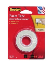 เทปโฟม 3M 21mm.X 3M