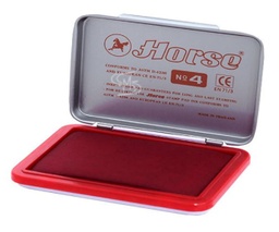 แท่นประทับตราม้าสแตนเลส No.1 สีแดง